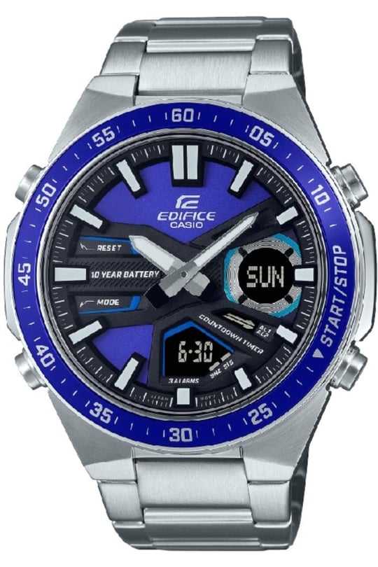 Casio EFV-C110D-2AVDF Kol Saati, Gri-Lacivert, Standart