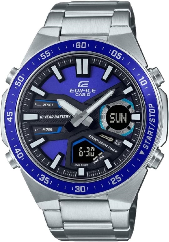 Casio EFV-C110D-2AVDF Kol Saati, Gri-Lacivert, Standart