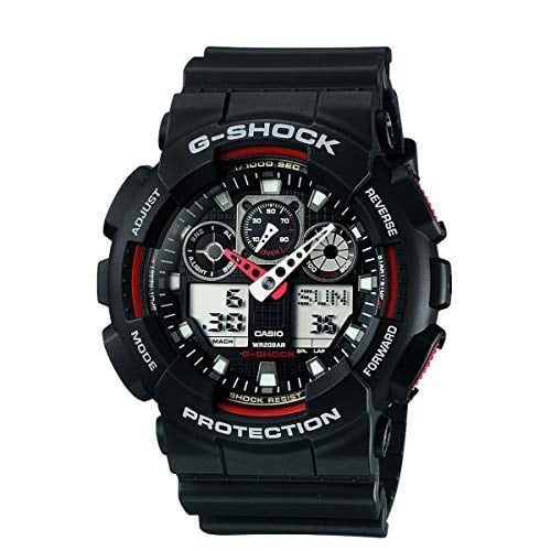 Casio G-Shock Mens Watch in Resin with Anti Slip Over Sized Buttons - Water Resistant & Anti Magnetic