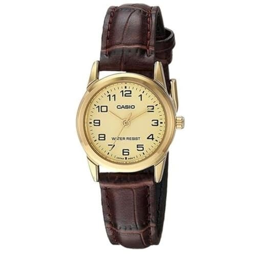 Casio Kadın yetişkin LTP-V001GL-9BUDF Kol Saati Kahve Standart