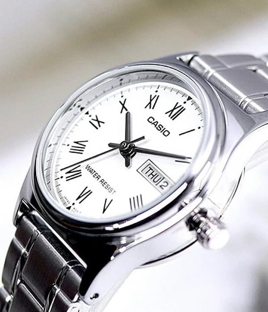 Casio Kadın yetişkin LTP-V006D-7BUDF Kol Saati Gri Standart