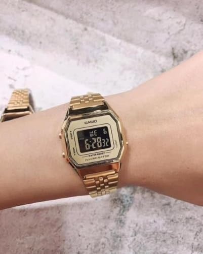 Casio LA680WGA-9BDF Kol Saati, Altın Sarısı, Standart