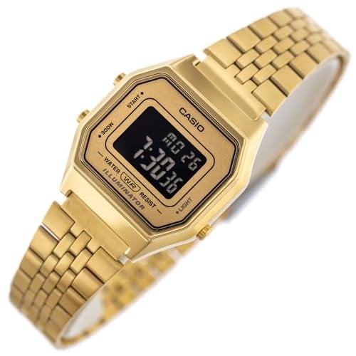 Casio LA680WGA-9BDF Kol Saati, Altın Sarısı, Standart