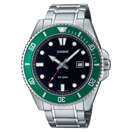 Casio MDV-107D-3AVDF Kol Saati, Gri-Yeşil, Standart