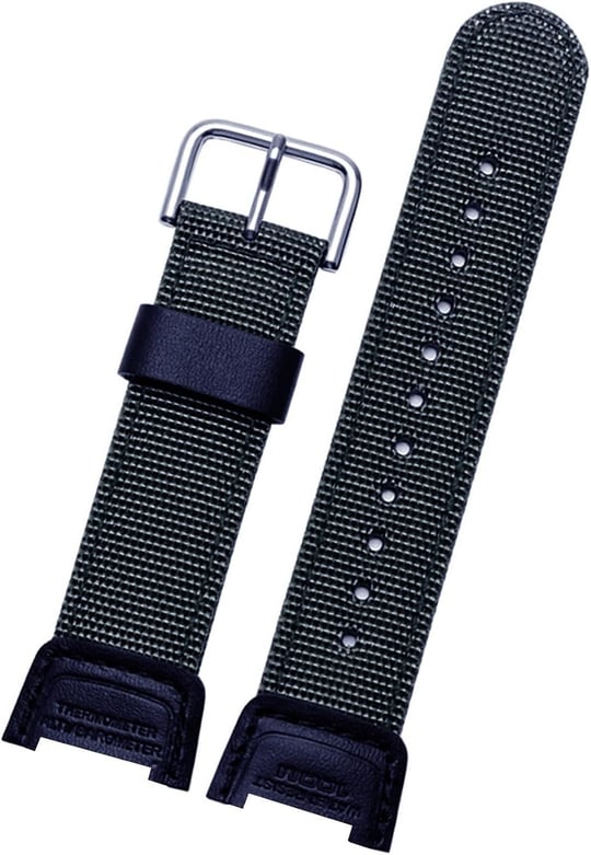 Casio Sgw100 Saat Uyumlu Haki Renk Kumaş Tekstil Saat Kordonu Kayışı SGW100