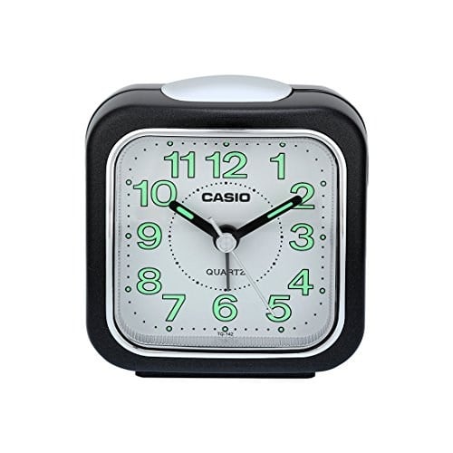 Casio TQ-142-1DF Masa Saati, Siyah, Standart