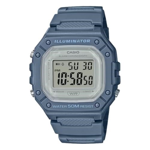 Casio W-218HC-2AVDF Kol Saati, Mavi, Standart