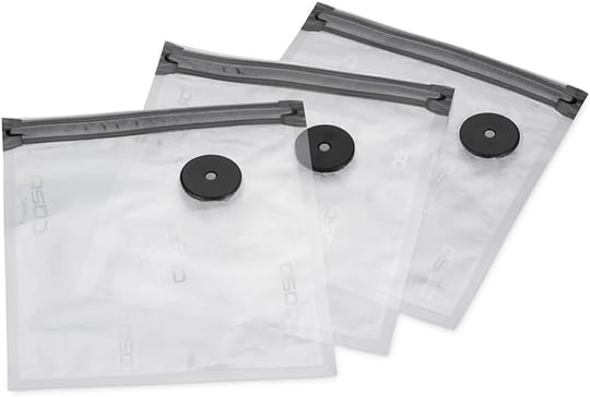 CASO Vacu Fermuarlı Torbalar 20 x 23 cm, 20 Torba, SousVide Uygun, BPA İçermez, 150 µm Çok Güçlü, Yırtılmaya Dayanıklı, Tekrar Kullanılabilir, Fermuarlı Caso (El) Vakuml - Seçenekler: 20x23cm, 26x23cm