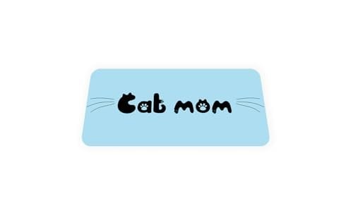 Cat Mom - Geri Dönüşümlü Unisex Elastik Baskılı Bileklik ve Hatırlatıcı Kart