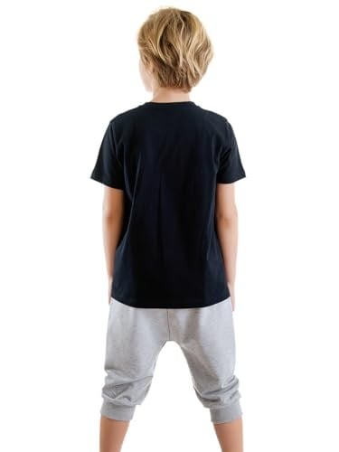 Catch Wave Erkek Çocuk T-shirt Kapri Şort Takım