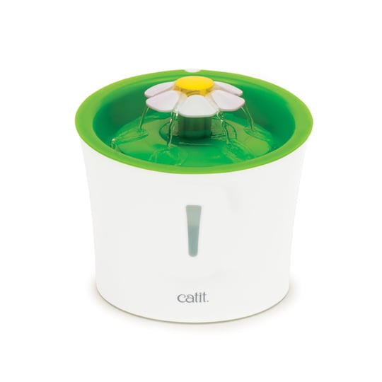 Catit 2.0 Flower Fountain Çiçek Çeşmeli, Filtreli Dekoratif Kedi Su Kabı, Beyaz/Yeşil Renk