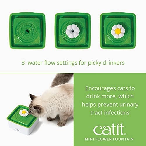 Catit® Mini Flower Fountain Çiçekli, Filtreli Su Kabı, 1.5 Litre