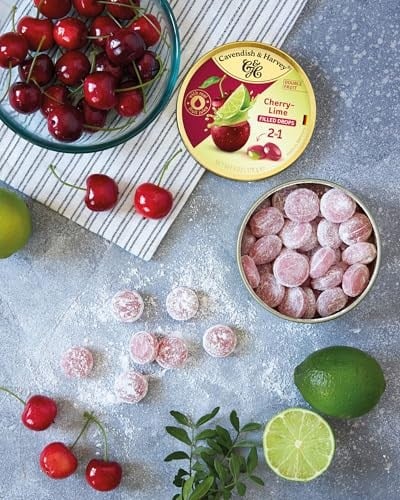 Cavendish & Harvey Double Fruit Drops Limon Dolgulu Kirazlı Şeker 175g