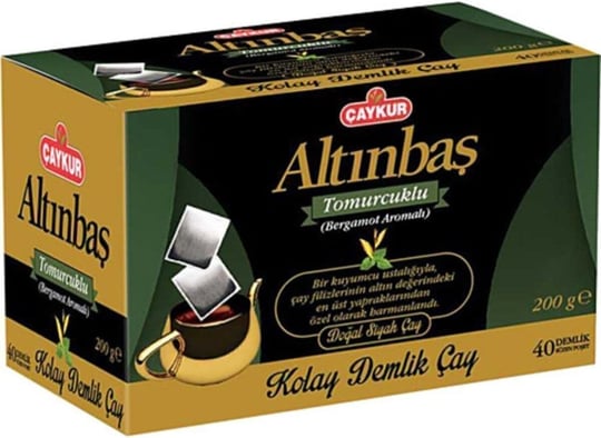Çaykur Altınbaş Bergamot Aromalı Demlik Süzen Poşet Çay 200 Gr