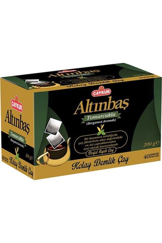Çaykur Altınbaş Bergamot Aromalı Demlik Süzen Poşet Çay 200 Gr