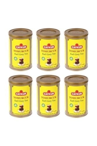 Çaykur Earl Grey Tea Tomurcuk Dökme Çay Teneke 6 X 200 G