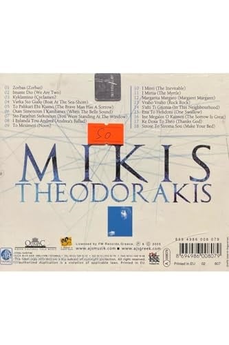 Cd Mikis Theodorakis The Best Of Greek Composers 1 Cd