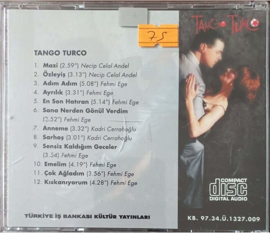 Cd Tango Turco Türkiye Iş Bankassı Kültür Yayınları Cd