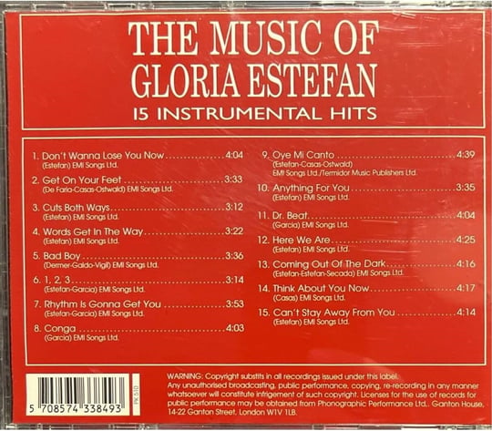 CD The Music Of Gloria Estefan CD