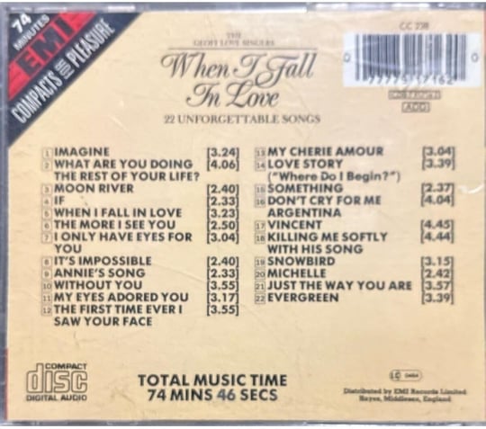 CD When I Fall In Love CD