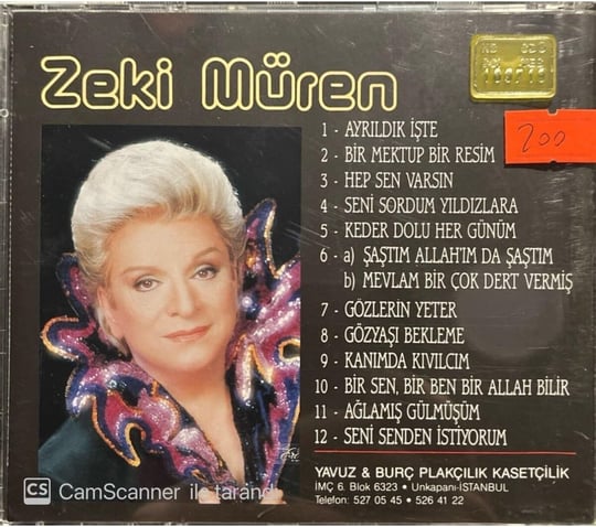 Cd Zeki Müren Ayrıldık Işte Sarı Bandrollü Dönem Nadir Cd