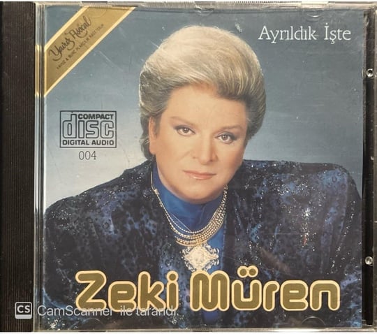 Cd Zeki Müren Ayrıldık Işte Sarı Bandrollü Dönem Nadir Cd