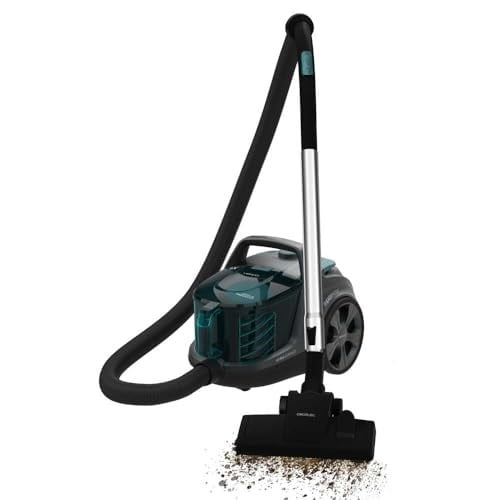 Cecotec Conga Rockstar Cyclonic XL ProAnimal kablolu elektrikli süpürge, torbasız, 900 W ve 20 kPa, torbasız, 2,8 l kapasite, çift HEPA filtre, metal boru, hayvan aksesuarları