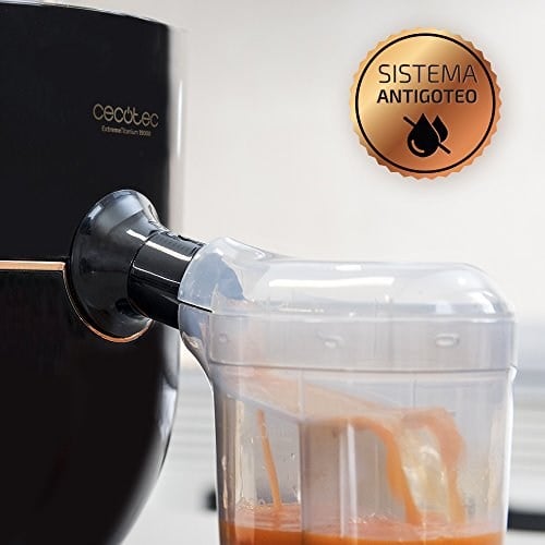 Cecotec ExtremeTitanium 19000 orbital mikser, cam üzerinde titanyum kaplama, XL giriş kanalı, 2 hız, 1000 W maksimum güç