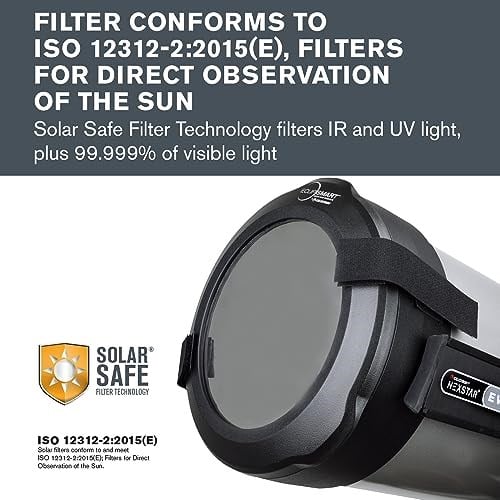 Celestron EclipSmart Güvenli Güneş Tutulması Teleskop Filtresi - ISO 12312-2 Uyumlu - 6 inç Schmidt-Cassegrain Teleskopları ile çalışır - Güneş Tutulmala - Seçenekler: EclipSmart Solar Filter - 6
