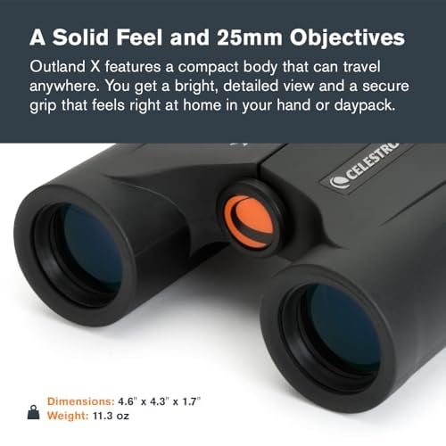 Celestron Outland X 10x25 Binocular CL 71341 - Seçenekler: Outland X 8 x 25 Compact Roof Prism...