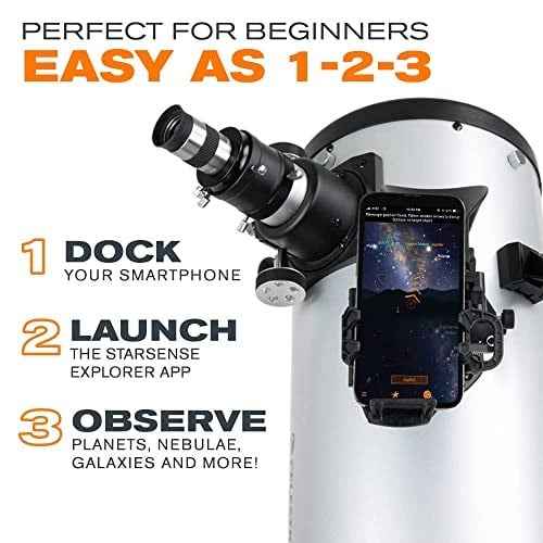 Celestron Starsense Explorer 8 İnç Dobsonian Uygulama Özellikli Dobsonian Teleskopu