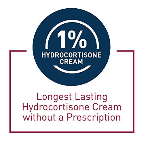 CeraVe Hydrocortisone Krem% 1 | Egzama Eğilimi ve Kuru Cilt ile Döküntülerden Geçici Rahatlama Önleyici Krem | Kaşıntıları Giderici Krem | Kokusuz | 1 Ounce