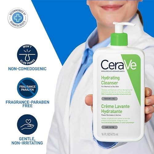 CeraVe Nemlendiren Temizleyici Kuru ve Normal Ciltler (473 ml) - Seçenekler: 236 Ml, 473 Ml