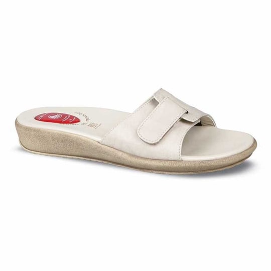 Ceyo 9200-12 Topuk Jelli Anatomik Taban Kadın Terlik Bej 36-40