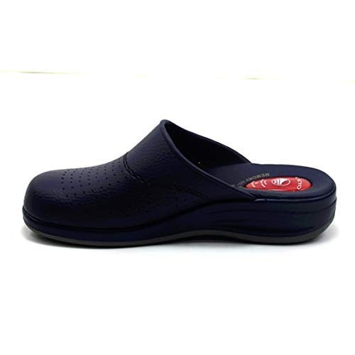 Ceyo 9844 FLEX-1 Lacivert Jelli Sabo Hastane İş Ortopedik Bayan Terlik 38