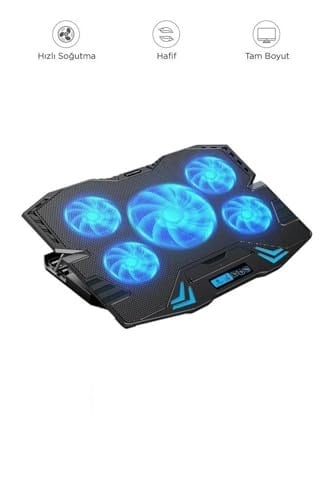 CF-05 Ayarlanabilir Dizüstü Bilgisayar Rgb Soğutma Fanı Siyah CF-050690