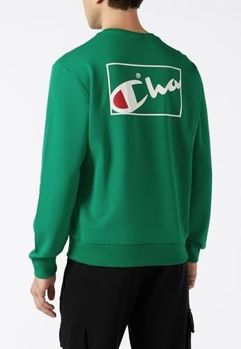 Champion Erkek Baskılı Bisiklet Yaka Sweatshirt