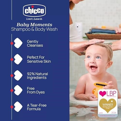 Chicco Baby Moments Doğal Saç ve Vücut Şampuanı (500 ml)