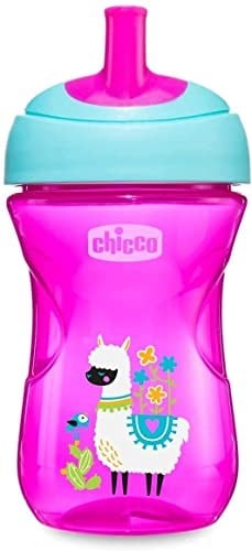 Chicco Pipetli Eğitim Bardağı (Pembe/Mor)