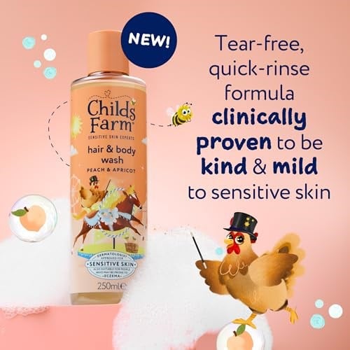 Childs Farm Şeftali ve Kayısı Özlü Çocuk Saç ve Vücut Şampuanı 250 ml