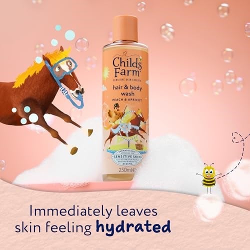 Childs Farm Şeftali ve Kayısı Özlü Çocuk Saç ve Vücut Şampuanı 250 ml