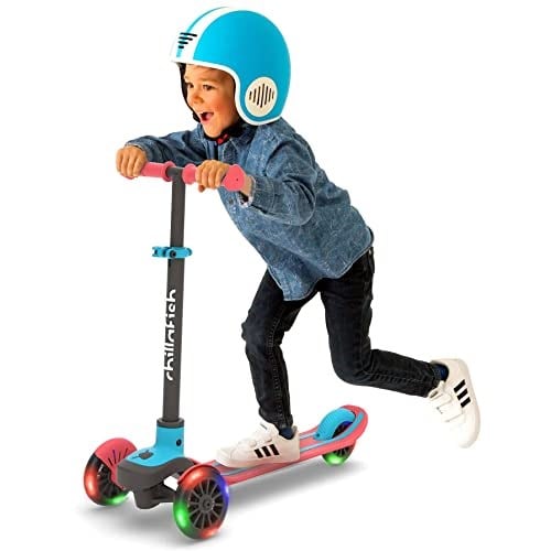 Chillafish Scotti Glow - 3 Tekerlekli Işıklı Scooter - Kırmızı