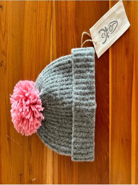 Chinko BERE UNİSEX, SAÇ ÖRGÜLÜ GRİ KIÇILLI NOPELİ Standart-1