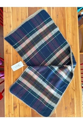 Chinko Unisex Şardonlu Baklava Desenli Yumuşacık Çok Özel Bir Panço GRİ KREM SARI Standart-1