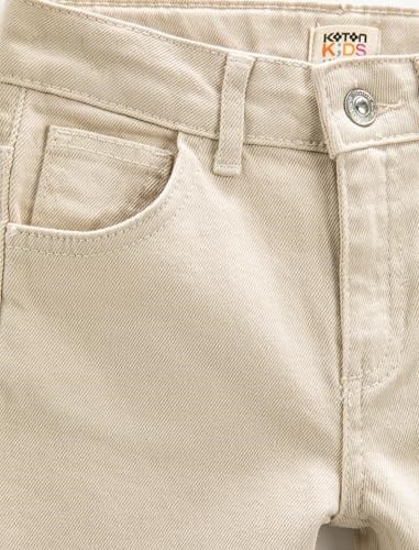 Chino Bermuda Şort Cepli Paçaları Kıvrık Pamuklu Beli Ayarlanabilir Lastikli