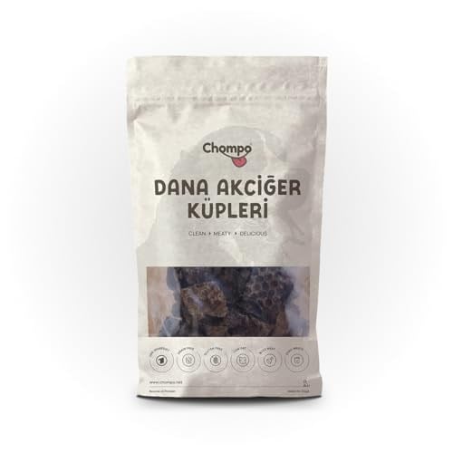 Chompo Dana Akciğer Küpleri 100% Doğal Katkısız Köpek Ödül Maması 100 Gr | Tek İçerik