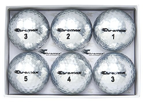 Chromax Golf Topları Metalik M5, Renkli - 6 Adet