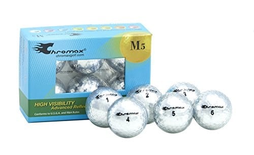 Chromax Golf Topları Metalik M5, Renkli - 6 Adet