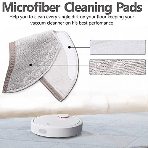 Chuancheng Paspas bezi, 5 adet, komple kapatıcı, Xiaomi Roborock S4/S5/S50/S51/S55/S5 Max, S6 MaxV/S6 Pure, Q7 MAX/Q7 MAX+, Q8 Max/Q8 Max+, Q5 Pro/Q5 Pro+, paspas aksesuarı yedek parça setleri