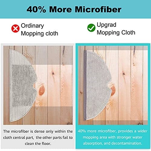 Chuancheng Paspas bezi, 5 adet, komple kapatıcı, Xiaomi Roborock S4/S5/S50/S51/S55/S5 Max, S6 MaxV/S6 Pure, Q7 MAX/Q7 MAX+, Q8 Max/Q8 Max+, Q5 Pro/Q5 Pro+, paspas aksesuarı yedek parça setleri